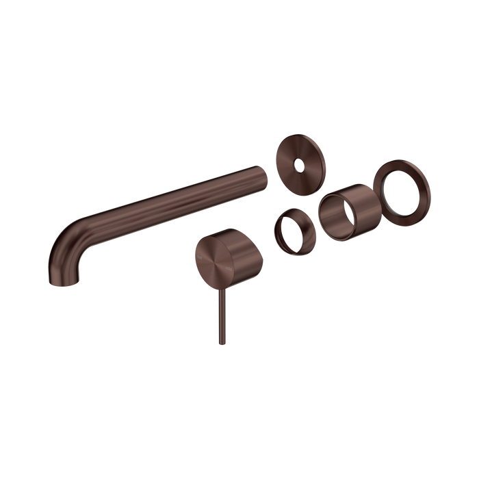 Nero Mecca Wall Basin/Bath Mixer Separate Back Plate 230mm Trim Kits Only - Rome Bronze