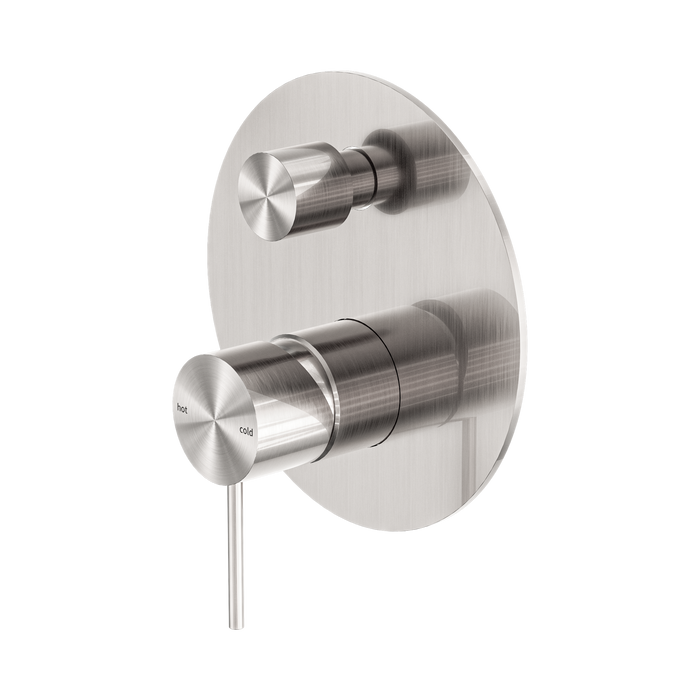 Nero Mecca Shower Mixer With Diverter - Brushed Nickel