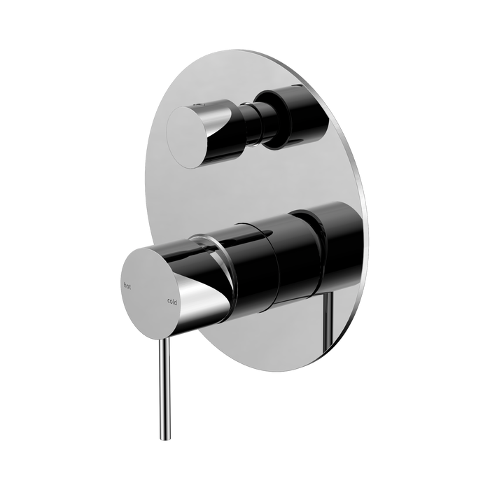 Nero Mecca Shower Mixer With Diverter - Chrome
