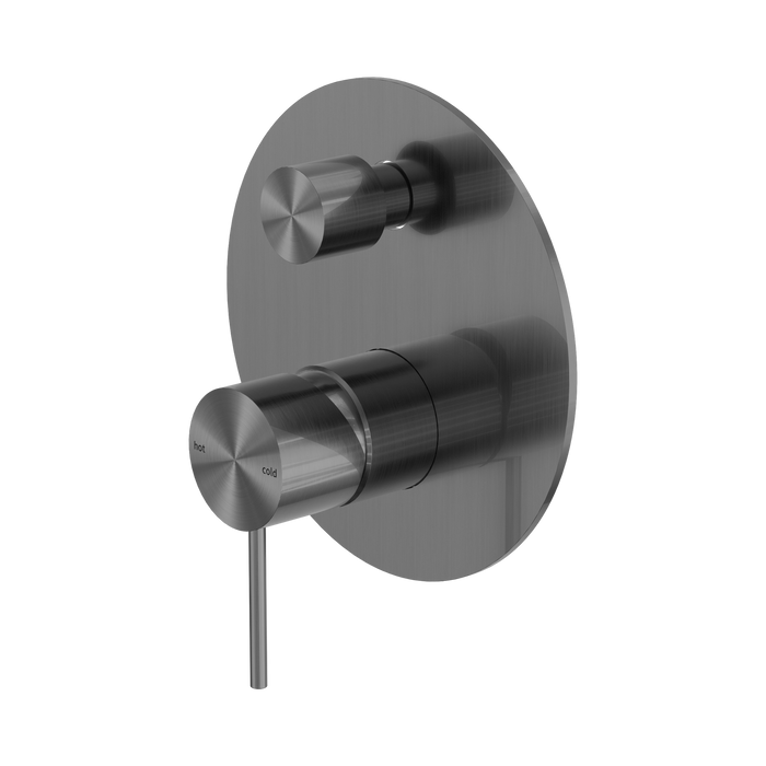 Nero Mecca Shower Mixer With Diverter - Gun Metal