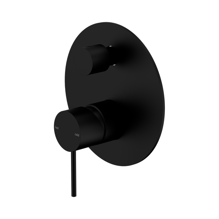 Nero Mecca Shower Mixer With Diverter - Matte Black