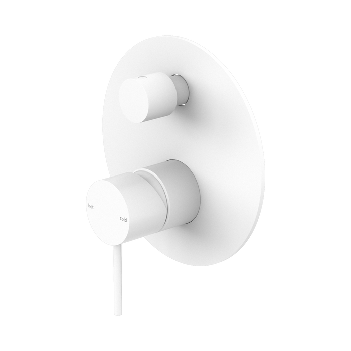 Nero Mecca Shower Mixer With Diverter - Matte White