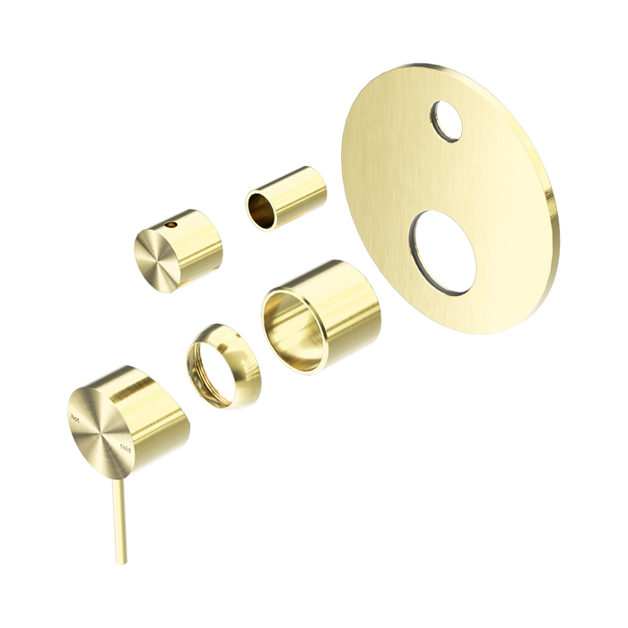 Nero Mecca Shower Mixer With Diverter Trim Kits Only - Brushed Gold