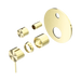 Nero Mecca Shower Mixer With Diverter Trim Kits Only - Brushed Gold