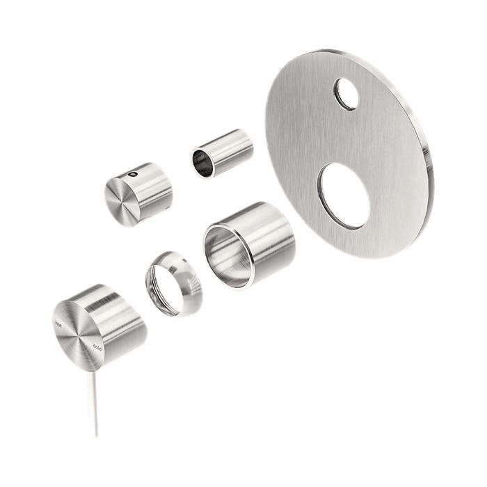 Nero Mecca Shower Mixer With Diverter Trim Kits Only - Brushed Nickel