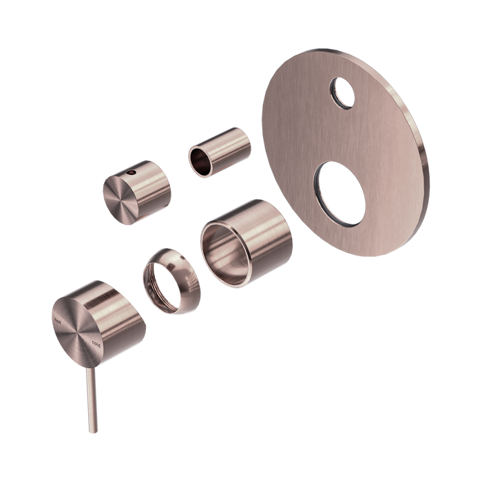 Nero Mecca Shower Mixer With Diverter Trim Kits Only - Brushed Bronze