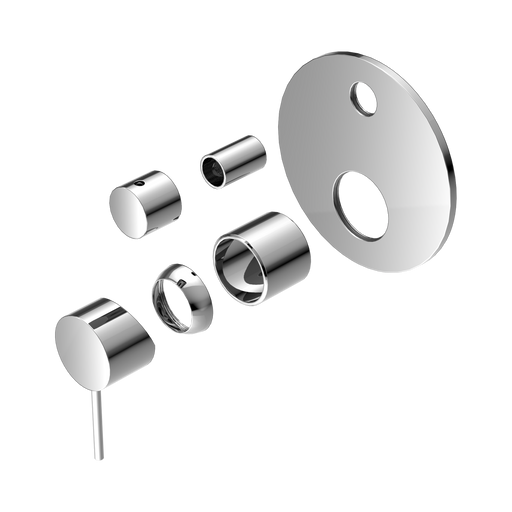 Nero Mecca Shower Mixer With Diverter Trim Kits Only - Chrome