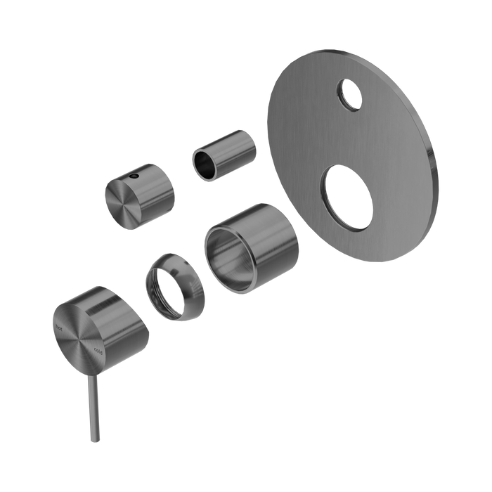 Nero Mecca Shower Mixer With Diverter Trim Kits Only - Gun Metal