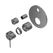 Nero Mecca Shower Mixer With Diverter Trim Kits Only - Gun Metal