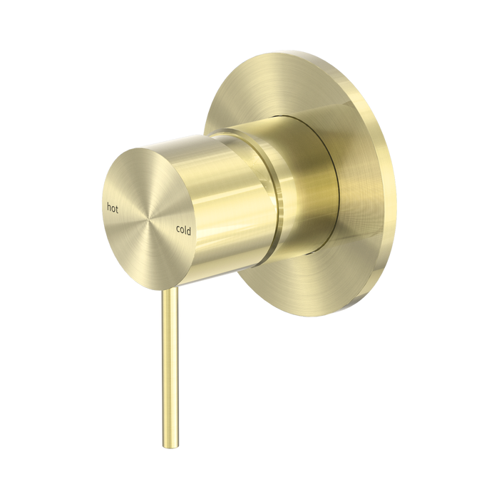 Nero Mecca Shower Mixer 80mm Plate - Brushed Gold