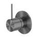 Nero Mecca Shower Mixer Handle Up 80mm Plate - Gun Metal