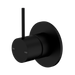 Nero Mecca Shower Mixer Handle Up 80mm Plate - Matte Black