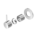 Nero Mecca Shower Mixer Handle Up 80mm Plate Trim Kits Only - Chrome