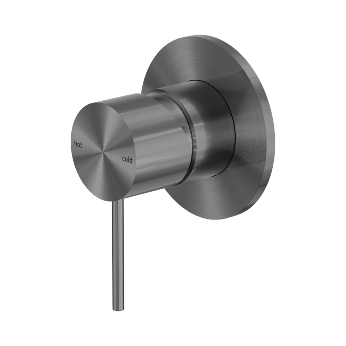 Nero Mecca Shower Mixer 80mm Plate - Gun Metal