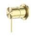 Nero Mecca Shower Mixer 60mm Plate - Brushed Gold