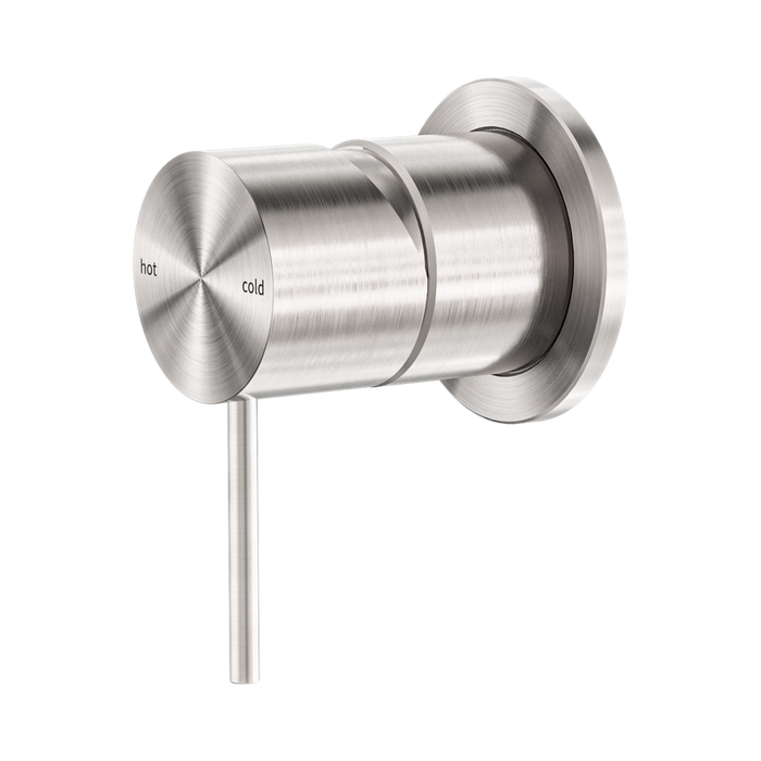 Nero Mecca Shower Mixer 60mm Plate - Brushed Nickel