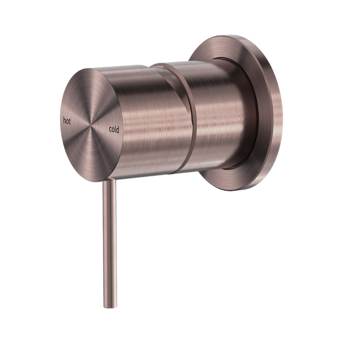 Nero Mecca Shower Mixer 60mm Plate - Brushed Bronze