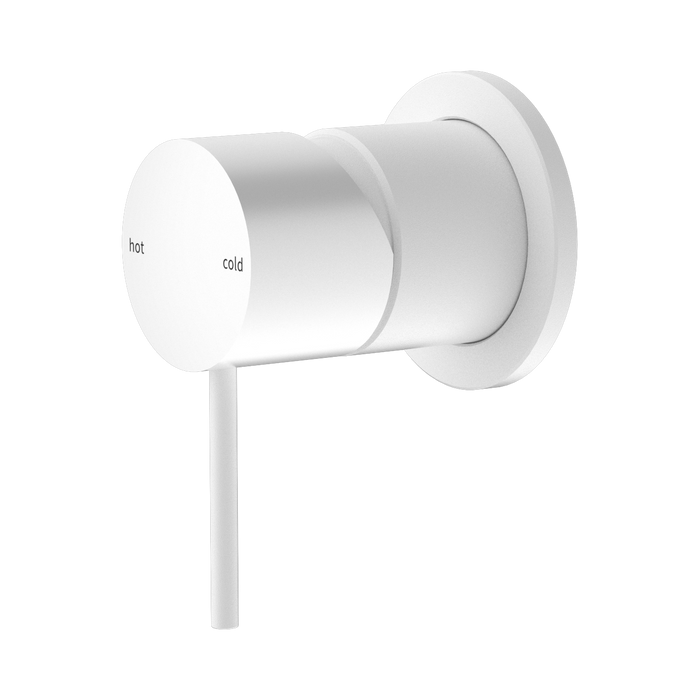 Nero Mecca Shower Mixer 60mm Plate - Matte White