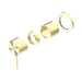 Nero Mecca Shower Mixer 60mm Plate Trim Kits Only - Brushed Gold