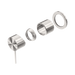 Nero Mecca Shower Mixer 60mm Plate Trim Kits Only - Brushed Nickel