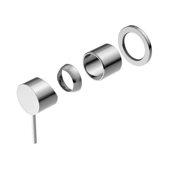 Nero Mecca Shower Mixer 60mm Plate Trim Kits Only - Chrome
