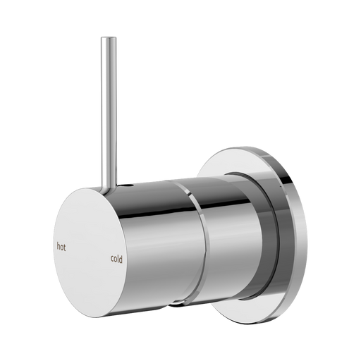 Nero Mecca Shower Mixer 60mm Handle Up Plate - Chrome