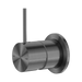 Nero Mecca Shower Mixer 60mm Handle Up Plate - Gun Metal