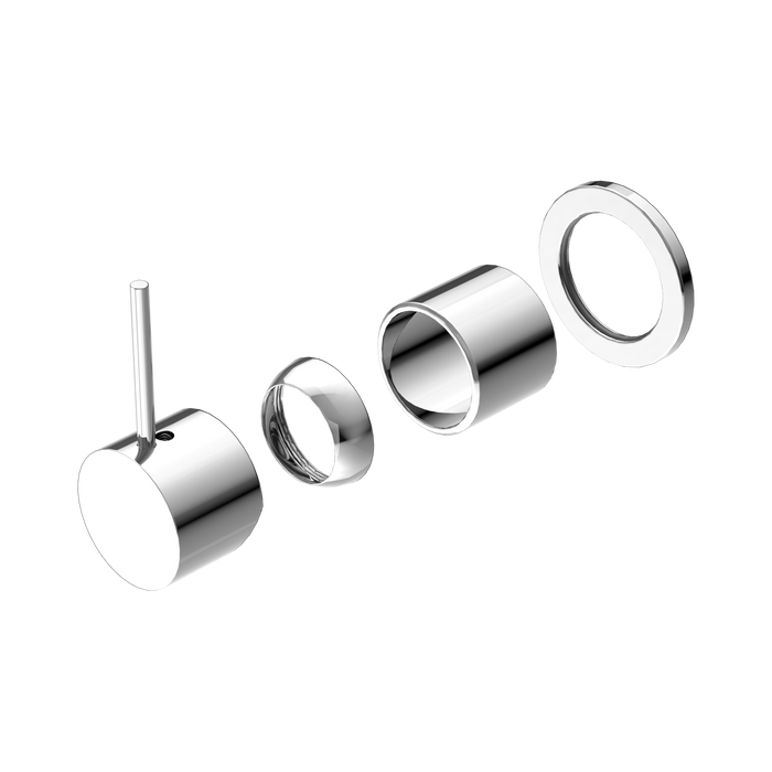 Nero Mecca Shower Mixer 60mm Handle Up Plate Trim Kits Only - Chrome