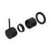 Nero Mecca Shower Mixer 60mm Handle Up Plate Trim Kits Only - Matte Black