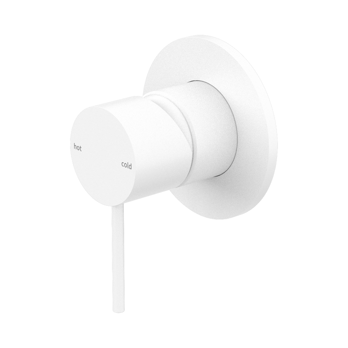 Nero Mecca Shower Mixer 80mm Plate - Matte White