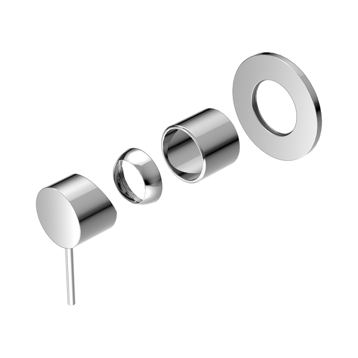 Nero Mecca Shower Mixer 80mm Plate Trim Kits Only - Chrome