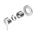 Nero Mecca Shower Mixer 80mm Plate Trim Kits Only - Chrome
