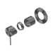 Nero Mecca Shower Mixer 80mm Plate Trim Kits Only - Gun Metal