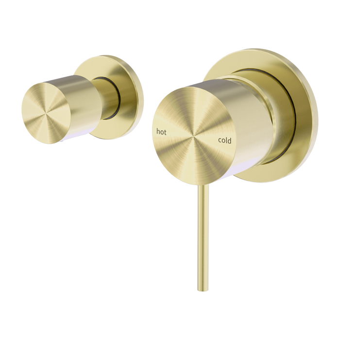 Nero Mecca Shower Mixer With Horizontal 2 Way Diverter - Brushed Gold