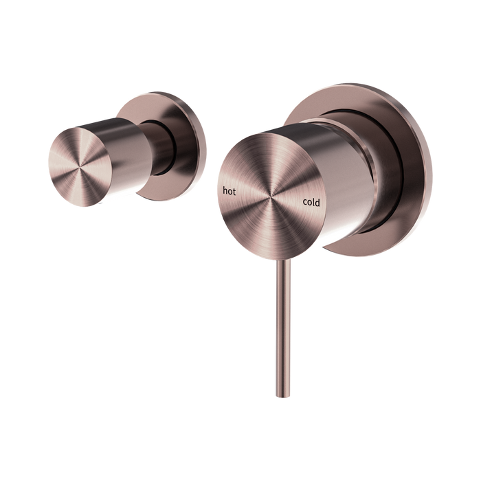 Nero Mecca Shower Mixer With Horizontal 2 Way Diverter - Brushed Bronze