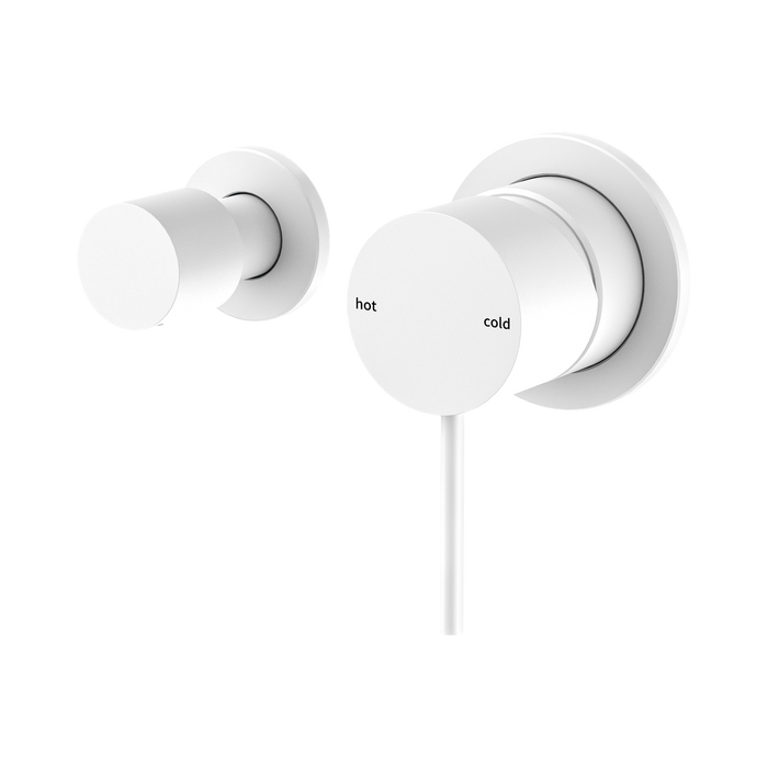 Nero Mecca Shower Mixer With Horizontal 2 Way Diverter - Matte White