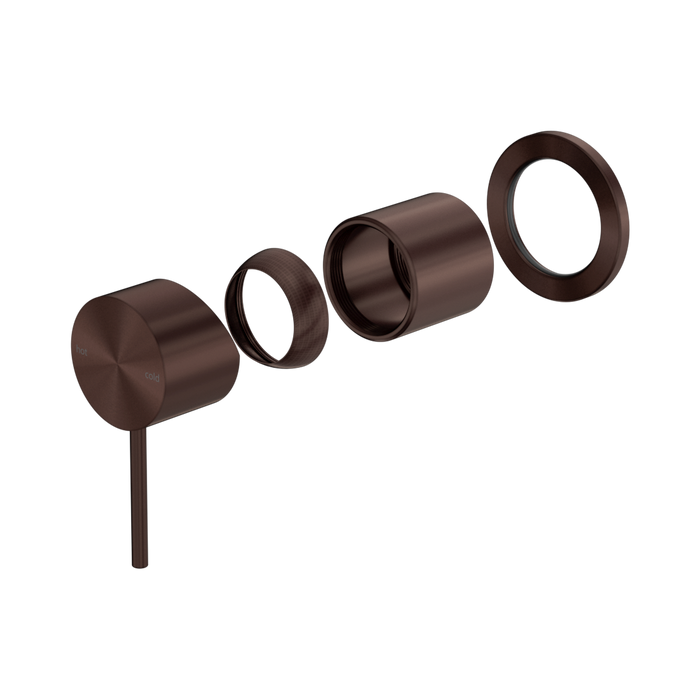 Nero Mecca Shower Mixer 60mm Plate Trim Kits Only - Rome Bronze