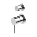 Nero Mecca Shower Mixer With Diverter Separate Back Plate - Chrome