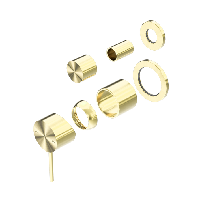 Nero Mecca Shower Mixer With Diverter Separate Back Plate Trim Kits Only - Brushed Gold