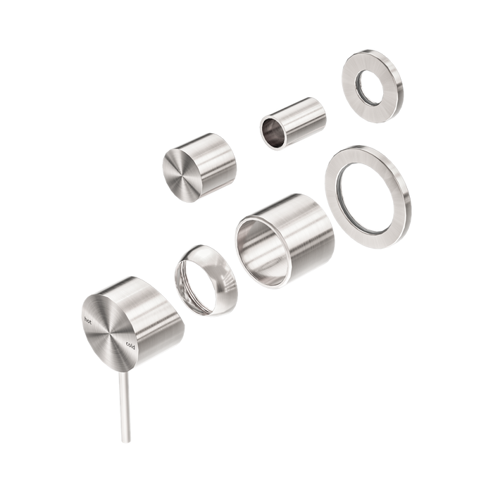 Nero Mecca Shower Mixer With Diverter Separate Back Plate Trim Kits Only - Brushed Nickel