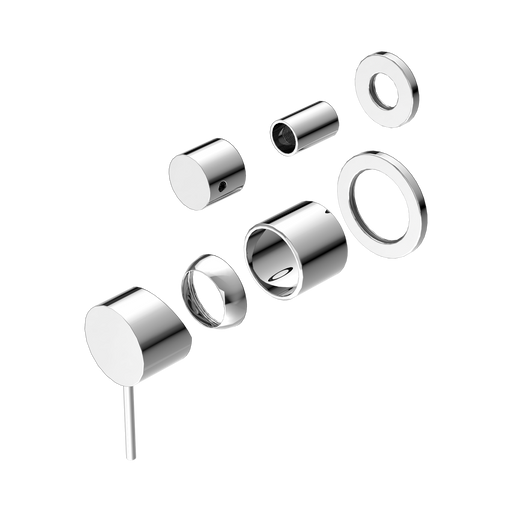 Nero Mecca Shower Mixer With Diverter Separate Back Plate Trim Kits Only - Chrome
