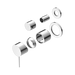 Nero Mecca Shower Mixer With Diverter Separate Back Plate Trim Kits Only - Chrome