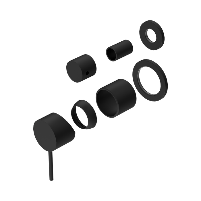 Nero Mecca Shower Mixer With Diverter Separate Back Plate Trim Kits Only - Matte Black