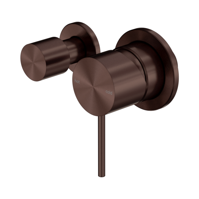Nero Mecca Shower Mixer With Horizontal 2 Way Diverter - Rome Bronze