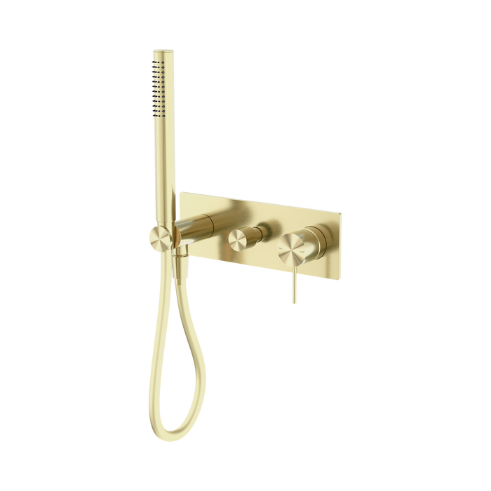 Nero Mecca Shower Mixer Diverter System - Brushed Gold