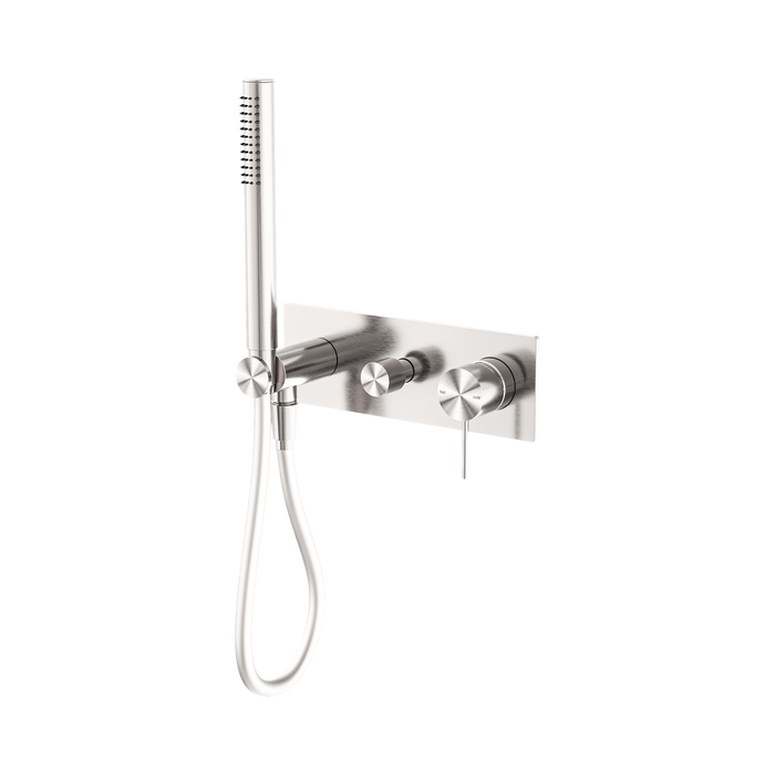 Nero Mecca Shower Mixer Diverter System - Brushed Nickel