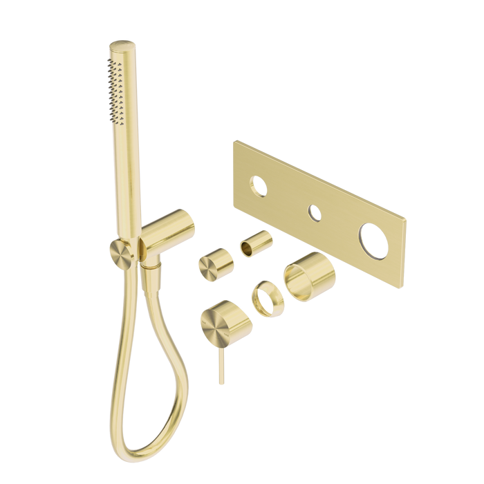 Nero Mecca Shower Mixer Diverter System Trim Kits Only - Brushed Gold