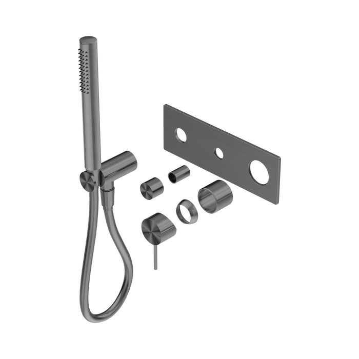 Nero Mecca Shower Mixer Diverter System Trim Kits Only - Gun Metal