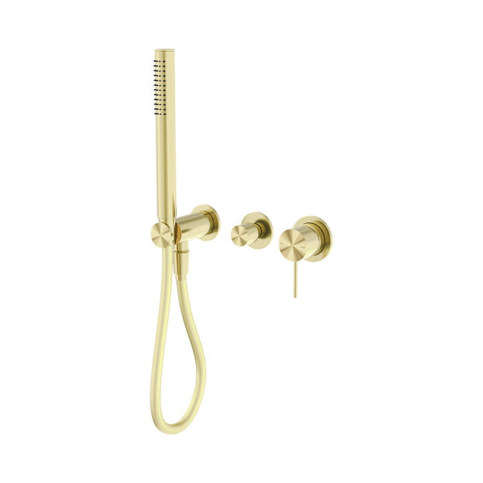 Nero Mecca Shower Mixer Diverter System Separate Back Plate - Brushed Gold