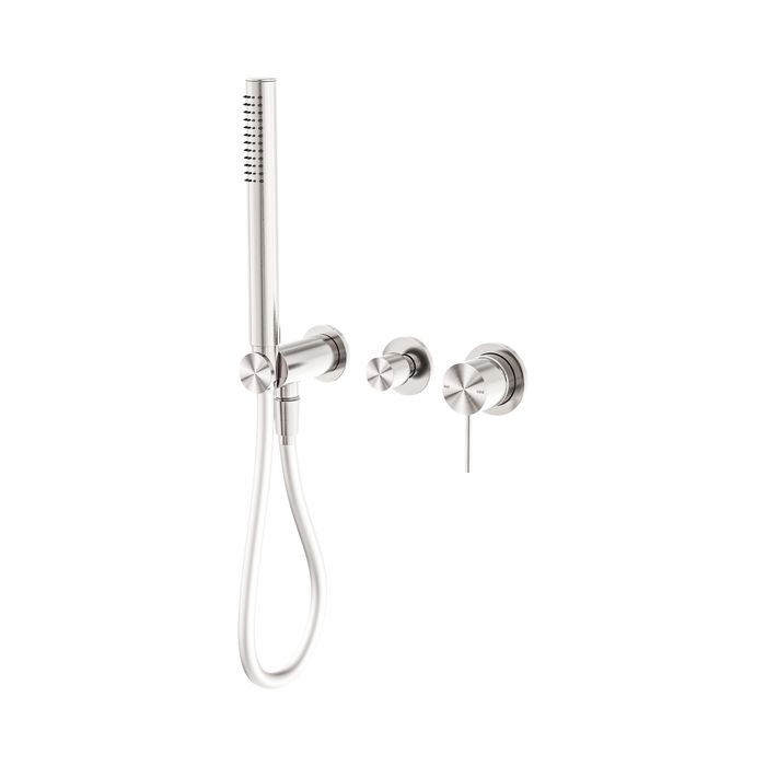 Nero Mecca Shower Mixer Diverter System Separate Back Plate - Brushed Nickel